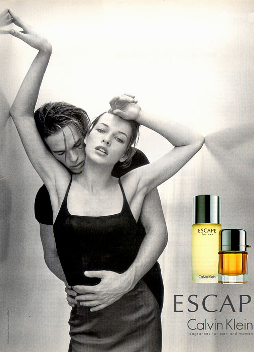 1996 CALVIN KLEIN ESCAPE Eau De Toilette Magazine Advert -  Canada